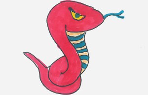 蛇绘画入门大全 创意简笔画蛇的画法