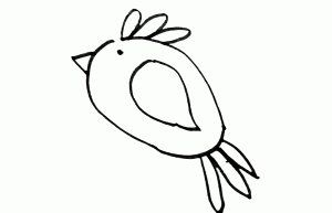 简单卡通小鸟简笔画画法图片步骤