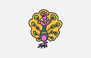 孔雀优秀图画详细步骤 好看入门简笔画孔雀的画法