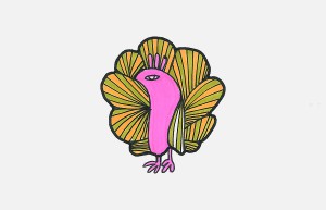 7岁～12岁孔雀简笔画 简单简笔画孔雀的画法