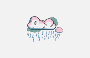 7岁～12岁儿童手绘画图解 实用儿童画下雨的画法