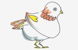 鸽子简笔画图解大全 超简单简笔画鸽子怎么画