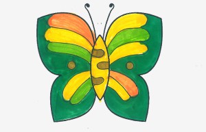 六年级画画图解大全 简单漂亮简笔画蝴蝶怎么画