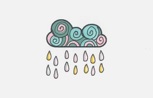 6一7岁美术画作品 超简单彩色儿童画云朵的画法
