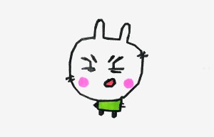 幼儿美术画过程大全 创意入门简笔画兔子的画法