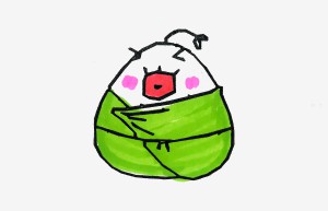 一二年级中难度美术画图解教程一等奖 好看彩色简笔画粽子怎么画