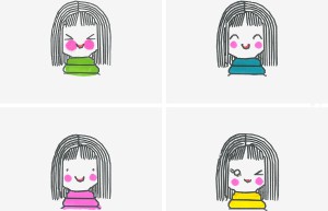一二三年级小朋友学画图解教程 实用入门简笔画女孩怎么画