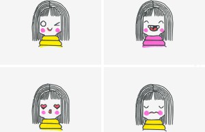 3到5岁画画一等奖 最简单入门简笔画女孩的画法