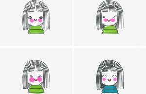 五年级优秀画画详细过程 简单入门简笔画女孩的画法