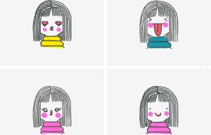 三年级的图画过程 创意入门简笔画女孩的画法
