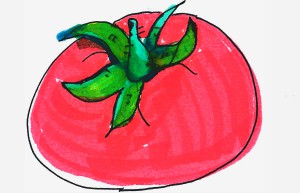 8一9岁儿童画图解 好看图画彩色简笔画西红柿的画法