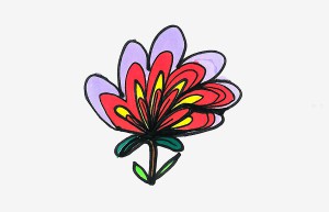 10岁少儿儿童画图解教程 可爱图画简笔画花草怎么画