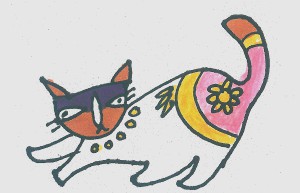 8一9岁美术大全 超简单图画简笔画猫的画法