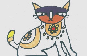 白色小猫咪简笔画画法图片步骤