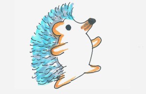 8一12岁孩子绘画步骤 好看简笔画刺猬怎么画