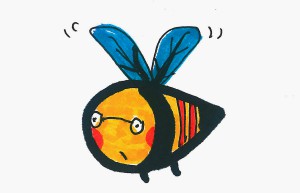 8一9岁美术画图解教程大全 实用小学生彩色简笔画蜜蜂怎么画