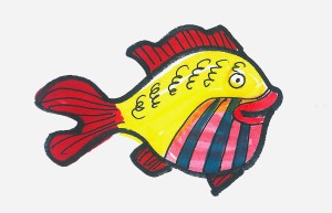 实用小学生简笔画热带鱼怎么画