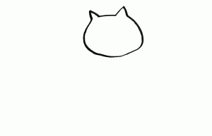 超简单图画彩色简笔画猫怎么画
