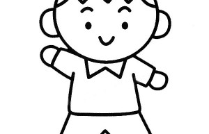 简单好学的小男孩简笔画