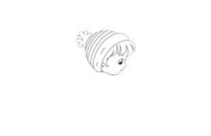小男孩滑滑梯简笔画