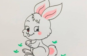 超级可爱的小兔子简笔画