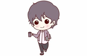 优雅小男孩简笔画画法步骤