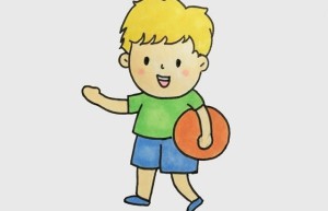 小男孩简笔画图片大全