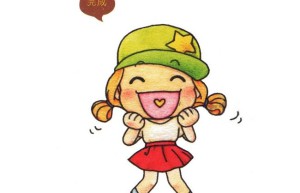 小女孩儿童简笔画