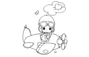 小小飞行员简笔画图片