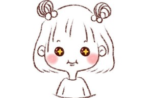 萌萌哒简笔画小女孩