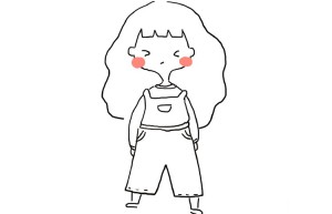 可爱简单的小女孩简笔画过程画法