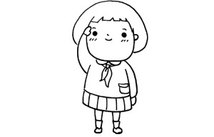 少先队员简笔画