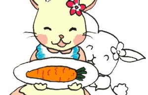 小白兔的简笔画