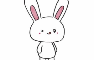 卡通小兔子简笔画