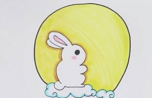 玉兔简笔画