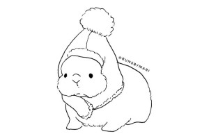 萌萌哒胖兔兔简笔画图片