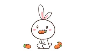 吃胡萝卜的兔子，你一定喜欢！