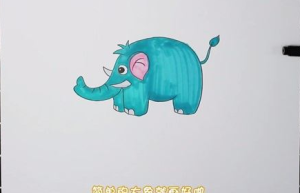 大象简笔画图片画法