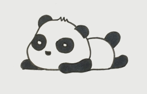 熊猫怎么画简单又可爱
