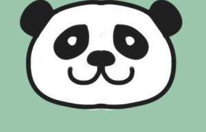 可爱的胖熊猫简笔画