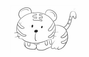 小老虎简笔画如何画
