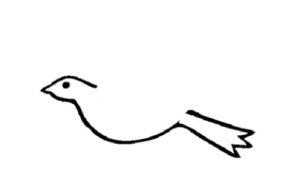 和平鸽简笔画