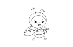 卡通瓢虫简笔画