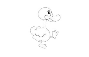 卡通鸭子简笔画图片大全