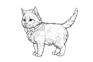 怎么画一只可爱的小猫