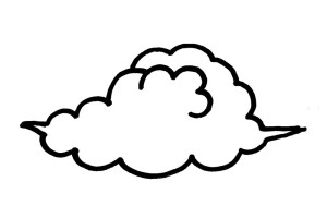 简笔画云彩的画法图片教程