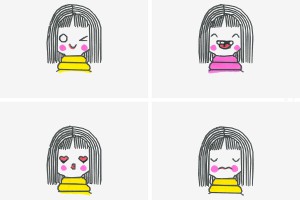 3到5岁画画一等奖 最简单入门简笔画女孩的画法