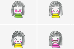 小学生优秀美术 漂亮简笔画女孩怎么画