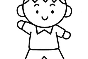 简单好学的小男孩简笔画