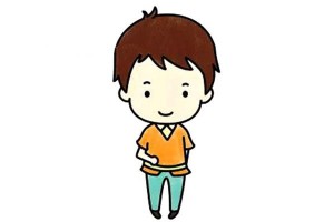 简单六步画出可爱的小男孩